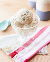 taça de sorvete de flocos