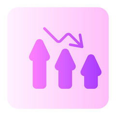 down arrow gradient icon