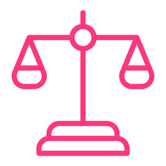 justice scale gradient icon