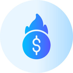 flame gradient icon