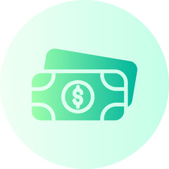 money gradient icon