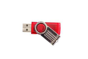 Flash drive red isolated