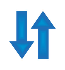 arrows up and down direction