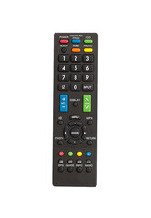 Top box TV remote control isolated