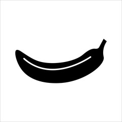 Banana line outline icon, healthy fruit. vector illustration on white background.