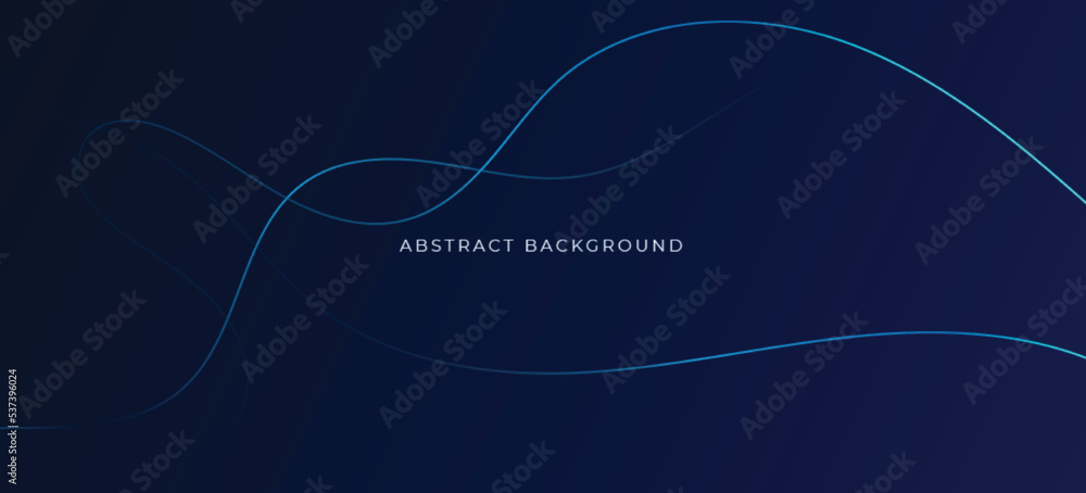 Aufkleber blue abstract background with simply dynamic line. digital future technology concept. vector illustr