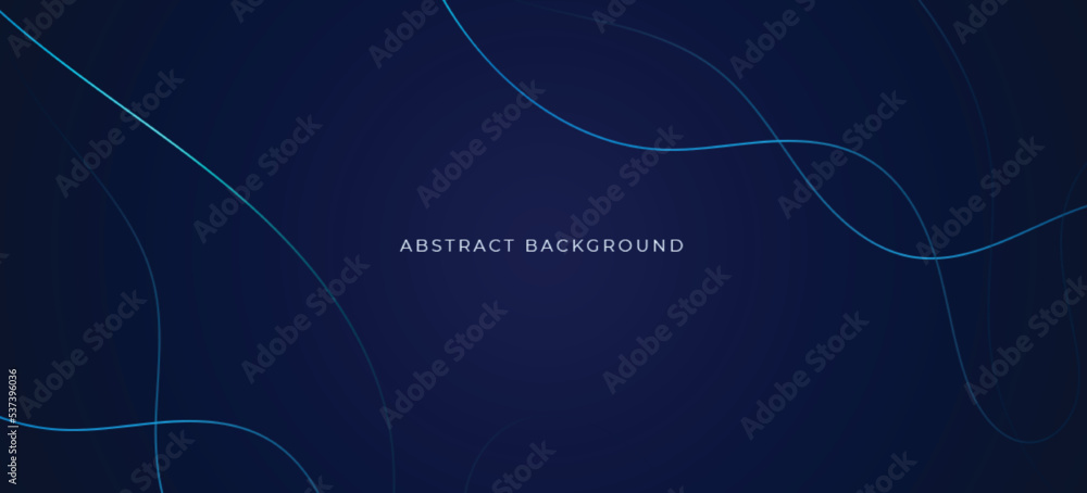 Aufkleber blue abstract background with simply dynamic line. digital future technology concept. vector illustr