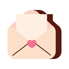 romantic letter sticker