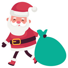 santa claus with bag