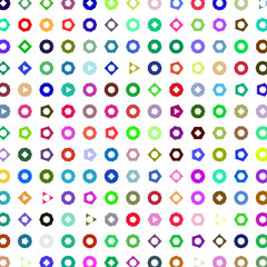 seamless pattern with colorful dots