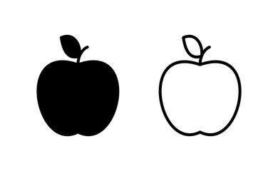 Apple icon vector for web and mobile app. Apple sign and symbols for web design.