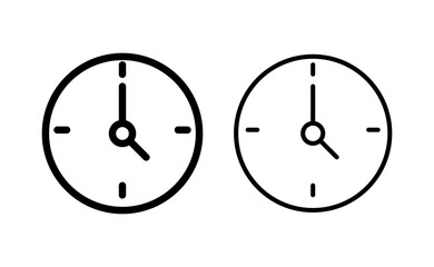 Clock icon vector for web and mobile app. Time sign and symbol. watch icon