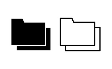 Folder icon vector for web and mobile app. folder sign and symbol