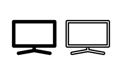 Tv icon vector for web and mobile app. television sign and symbol