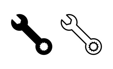 Wrench icon vector for web and mobile app. repair icon. tools sign and symbol