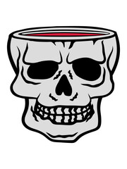 Becher Totenkopf Horror Halloween 