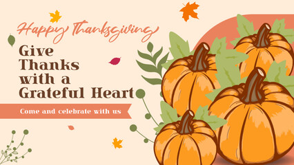 Celebrating Happy Thanksgiving Landing Page Template