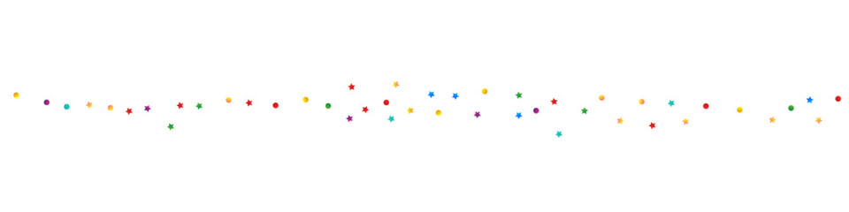 Rainbow Starfall Abstract Vector White Panoramic