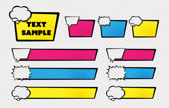 吹き出しのワイプ枠付き・アメコミ風のテロップベース・赤