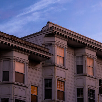 Morning Light Shines In Windows of San Francisco