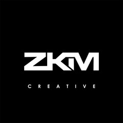 ZKM Letter Initial Logo Design Template Vector Illustration