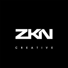 ZKN Letter Initial Logo Design Template Vector Illustration
