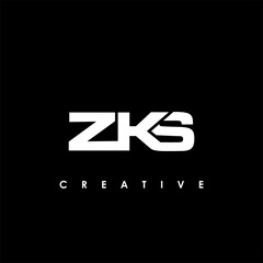 Obraz premium ZKS Letter Initial Logo Design Template Vector Illustration