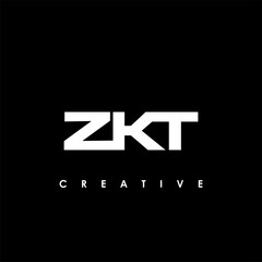 ZKT Letter Initial Logo Design Template Vector Illustration