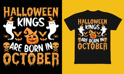 Birthday T Shirt, October T Shirt, Halloween Birthday T Shirt