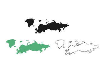 ヨーロッパ（毛筆）3色セット