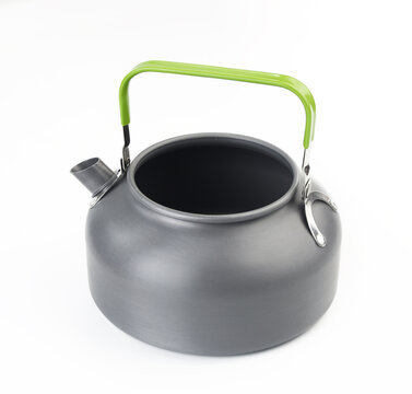 camping kattle on white background.