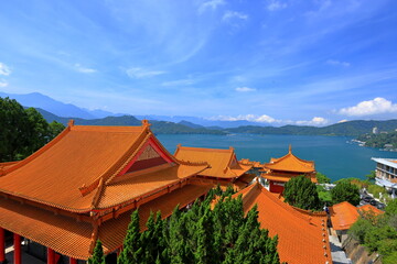 Wenwu Temple located at Sun Moon Lake National Scenic Area, Yuchi Township, Nantou County, Taiwan