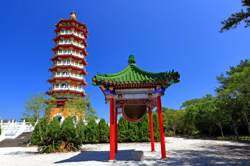 Ci en Pagoda at Sun Moon Lake National Scenic Area, Yuchi Township, Nantou County, Taiwan