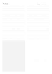 Minimalist Notes Planner