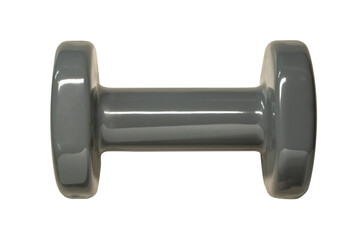 Gray dumbbell for weight training