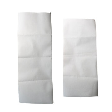 Folded Empty White Receipt Papers