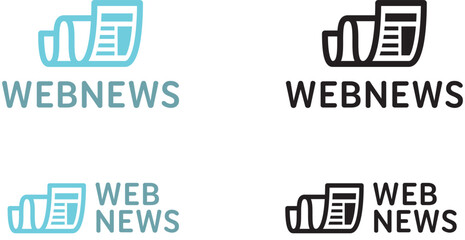 Web news logo template
