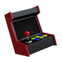 Mini retro arcade console. 3D illustration © Paul