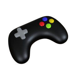 Modern video game controller. 3D illustration
