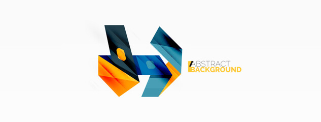Abstract line and triangle background. Creative geometric abstract backdrop. Business template for wallpaper, banner, background or landing