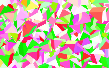 Light Pink, Green vector background with polygonal style.