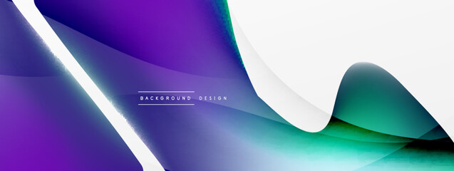 Abstract background. Fluid gradient color wave template for wallpaper, banner, background or landing
