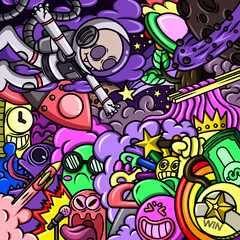 Digital Art Painting Goals and dreams (เป้าหมายและความฝัน)