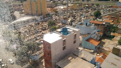 Fototapeta premium aerial view of the city