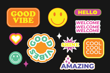 Classic Retro Good Vibe Sticker