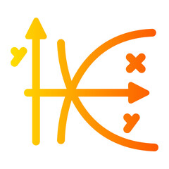 logarithm gradient icon