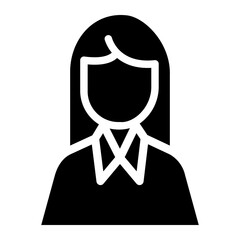 teacher glyph icon