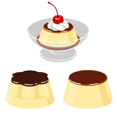 プリンのイラスト