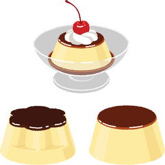 プリンのイラスト