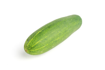 fresh green cucumber vegetable isolated on white background